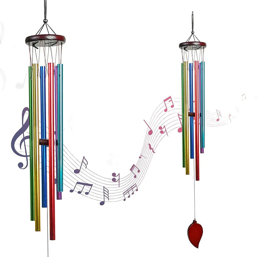 Wind Chimes for Bedroom and Hall Multicolor 6-Pipe Wind Chime -016
